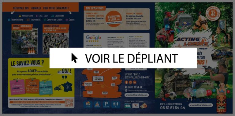 acting loisirs depliant verso